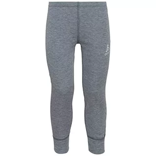 Legginsy - ODLO Unisex dziecięce legginsy Bl Bottom Long Active Warm Eco Kids szary Steel Grey Melange 80 159219 - grafika 1