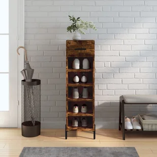 Szafka na buty dąb wędzony 30x35x105 cm materiał drewnopochodny - Szafki na buty - miniaturka - grafika 1