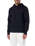 Bluzy męskie - Tommy Hilfiger Męska bluza z kapturem Pop Color Hilfiger, Pustynne niebo, S - miniaturka - grafika 1