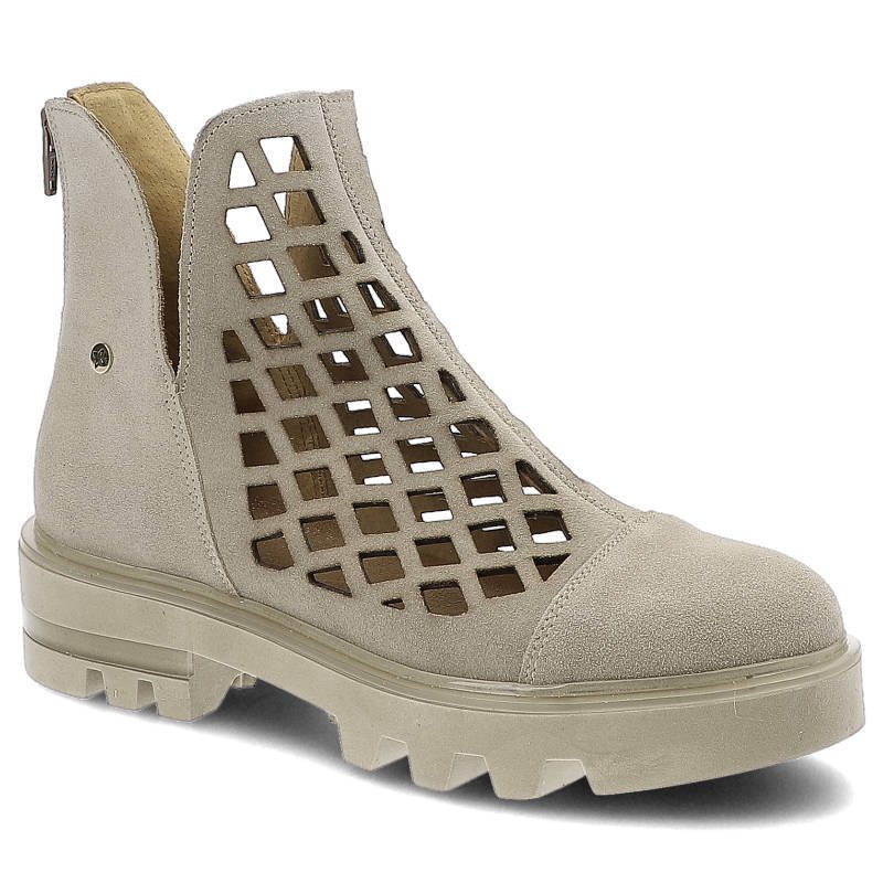 Maciejka, Botki, 05481-04/00-5 Beż, rozmiar 38