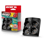 Listwy zasilające - Acar X4 4 (ACAR X4-CZARNY) - miniaturka - grafika 1