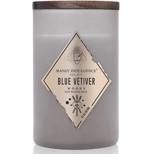 Sojowa świeca zapachowa męska w szkle Colonial Candle Rebel 623 g Drewno Czarny pieprz Blue Vetiver - Świece - miniaturka - grafika 1