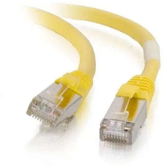 Mercodan Kabel sieciowy RJ-45, Cat.6a, S/FTP, LSZH, żółty, 5 m 371915050