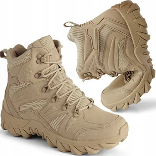 BUTY SKÓRZANE TAKTYCZNE WOJSKOWE WODOODPORNE TREKKINGOWE - Moda i Uroda OUTLET - miniaturka - grafika 1