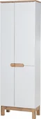 Szafki łazienkowe - Comad BALI WHITE 900 Słupek wysoki ze schowkiem na mopa 2D 60cm FSC - miniaturka - grafika 1