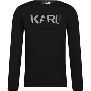 Bluzy dla dziewczynek - Karl Lagerfeld Kids Bluzka | Regular Fit - grafika 1