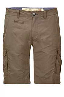 Spodnie męskie - G.I.G.A. DX Bermudas Mendez męskie spodenki z bocznymi kieszeniami – krótkie spodnie męskie brązowy błotnisty 54 - grafika 1