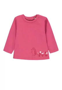 Dziewczęca bluzka z długim rękawem, różowy, Kanz - Bluzki damskie - miniaturka - grafika 1