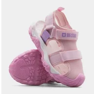 Buty dla dziewczynek - Sandały Big Star Jr NN374238 różowe - miniaturka - grafika 1