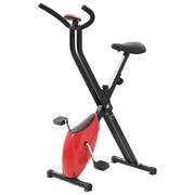 VidaXL Rowerek do ćwiczeń X-Bike, pasek oporowy, czerwony 91693 VidaXL