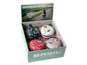 Dzwonki do roweru - Basil Dzwonek rowerowy BIG BELL WANDERLUST 80mm, mix kolorów pudełko 4szt. A-BAS-50442 - miniaturka - grafika 1