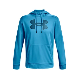 Męska Bluza UNDER ARMOUR UA ARMOUR FLEECE BIG LOGO HD 1373352-419 – Niebieski - Bluzy męskie - miniaturka - grafika 1