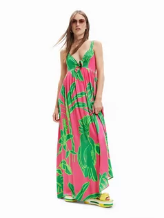 Sukienki - Desigual Sukienka letnia 23SWVW60 Kolorowy Regular Fit - grafika 1