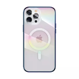 Kingxbar PQY Nebula Series magnetyczne etui do iPhone 13 Pro obudowa pokrowiec fioletowy (kompatybilne z MagSafe) - Etui i futerały do telefonów - miniaturka - grafika 1