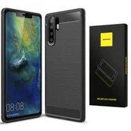 Etui i futerały do telefonów - Spacecase Carbon Huawei P30 Pro Czarny - miniaturka - grafika 1