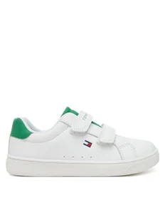Tommy Hilfiger Sneakersy Low Cut Velcro Sneaker T1X9-33836-1355 S Biały - Buty dla chłopców - miniaturka - grafika 1