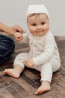 Czapeczki dla niemowląt - That's mine czapka bawełniana niemowlęca kolor biały z cienkiej dzianiny bawełniana - miniaturka - grafika 1