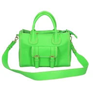 Torebki damskie - Torebka Damska Elegancka Kuferek zielony - miniaturka - grafika 1