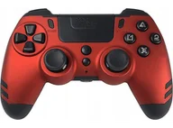 Kontrolery gier na PC - Kontroler bezprzewodowy STEELPLAY Slimpack Red do konsoli PS4/PC - miniaturka - grafika 1