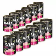 Mokra karma dla kotów - Dolina Noteci Rafi Cat Adult z indykiem mokra karma dla kotów waga 12x400 g - miniaturka - grafika 1