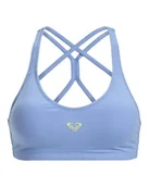 Biustonosze - Roxy Biustonosz sportowy HEART INTO IT BRA PT damski fioletowy XXL - miniaturka - grafika 1