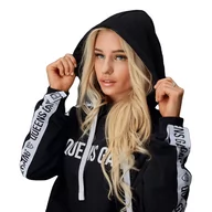 Bluzy sportowe damskie - Bluza damska Queens Gang  - Olimp Women's Hoodie Cropped-XS - miniaturka - grafika 1