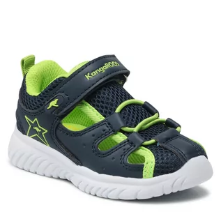 Sandały damskie - KangaRoos Sandały Kl-Speedlite Ev 02107 000 4054 Dk Navy/Lime - grafika 1