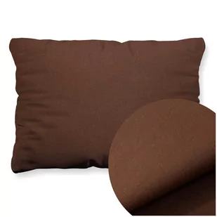 Poszewka Bawełna 50 x 70 Jednolita Ola Brąz Brązowa - Poszewki na poduszki - miniaturka - grafika 1
