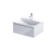 Szafki łazienkowe - Szafka łazienkowa pod umywalkę Oristo Brylant 60 cm biały połysk OR36-SD1S-60-1 - miniaturka - grafika 1