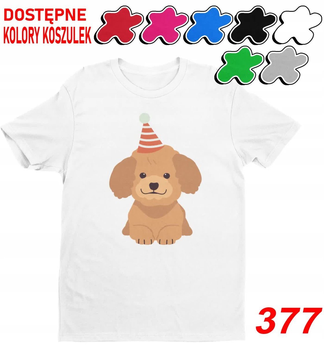 Dziecięca Koszulka T-Shirt Z Nadr.Wybór Święta Psy Piesek Prezent-M134-140