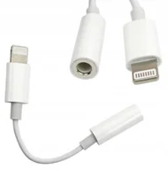 Adaptery i przejściówki - Adapter Przejściówka Słuchawek Na Jack Do Iphone Phone Holder - miniaturka - grafika 1