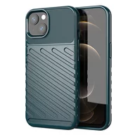 Etui i futerały do telefonów - Thunder Case elastyczne pancerne etui pokrowiec iPhone 13 mini zielony - miniaturka - grafika 1