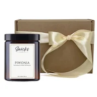 Świece - Świeca sojowa PIWONIA 180 ml prezent dla mamy, żony, koleżanki - miniaturka - grafika 1