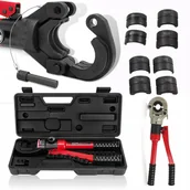 Kombinerki i obcęgi - Praska Zaciskarka Rur Pex Hydrauliczna + Złączki - miniaturka - grafika 1