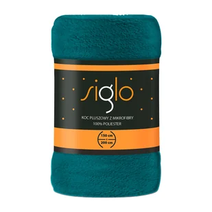 Koc narzuta z mikrofibry 150 x 200 cm Siglo, turkusowy - Narzuty - miniaturka - grafika 1