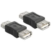 Adaptery i przejściówki - Delock adapter USB AM(F)-> USB AM(F) beczka 65012 - miniaturka - grafika 1