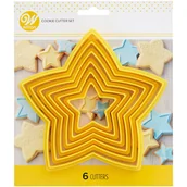 Formy do ciast - Foremki do wykrawania GWIAZDKA Wilton, 6 szt. - miniaturka - grafika 1