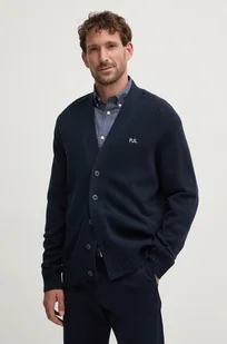 Pepe Jeans kardigan CHELSEA męski kolor granatowy PM702476 - Swetry męskie - miniaturka - grafika 1
