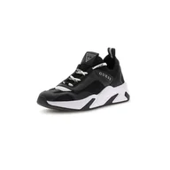 Sneakersy damskie - Damskie Sneakersy GUESS GENIVER2 FLPGE2FAB12-BLACK – Czarny - miniaturka - grafika 1