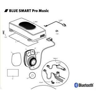 Mr Handsfree M-151006 zestaw głośnomówiący Bluetooth Blue Smart PRO Music - Transmitery FM - miniaturka - grafika 1