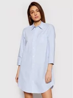Piżamy damskie - Lauren Ralph Lauren Koszula nocna I815197 Niebieski Regular Fit - miniaturka - grafika 1