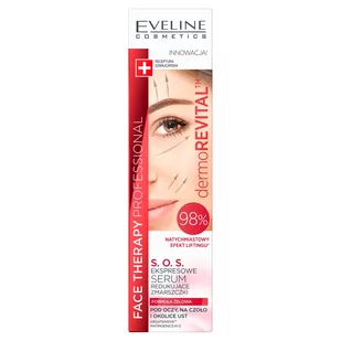 Eveline Cosmetics Face Therapy Professional Dermorevital S.O.S. ekspresowe serum redukujące zmarszczki pod oczy na czoło i okolice ust 15ml 71851-uniw - Kosmetyki pod oczy - miniaturka - grafika 1