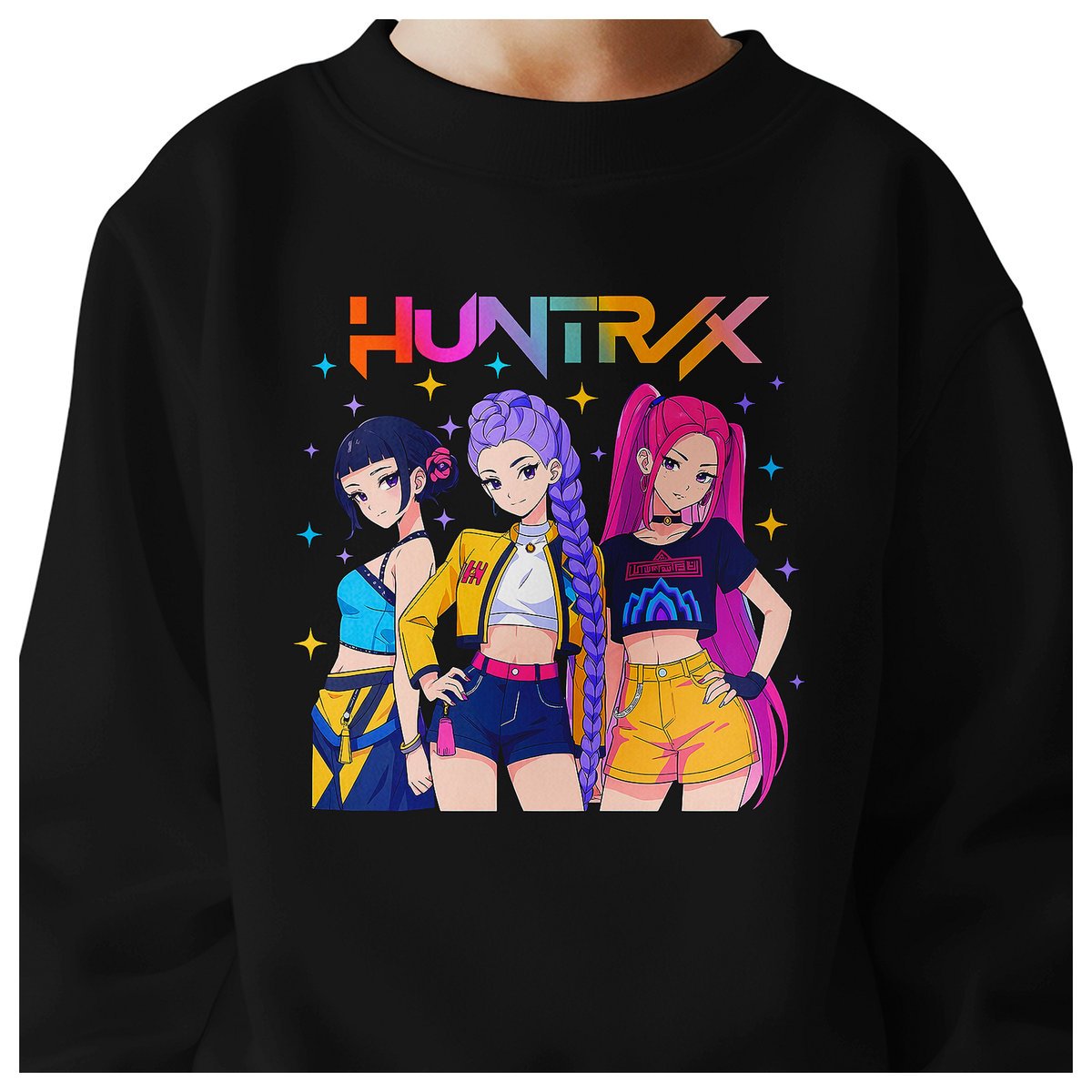 BLUZA DZIECIĘCA KPOP DEMON HUNTERS HUNTRIX 104 BAWEŁNIANA JAKOŚĆ