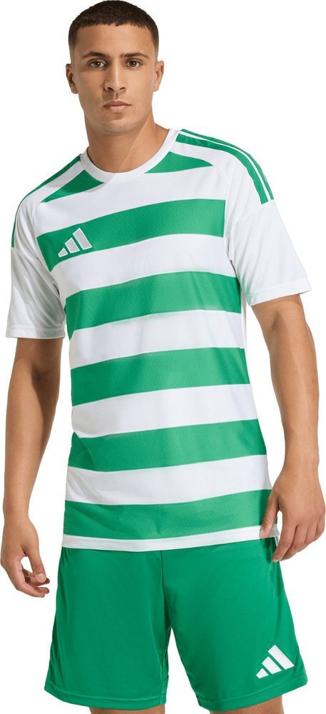 Koszulka męska adidas Hooped 26 Jersey biało-zielona KF3393 L