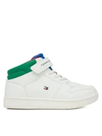 Buty dla chłopców - Tommy Hilfiger Sneakersy T1X9-34347-1355 S Biały - miniaturka - grafika 1