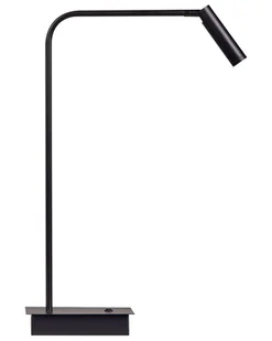 Lampa biurkowa LED metalowa czarna LAWSON - Lampy stojące - miniaturka - grafika 1