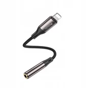 Kable - yesido Kabel Audio YAU45 Lightning-3.5mm Aux Female, 30cm, BLACK / CZARNY - miniaturka - grafika 1