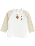 Kaftaniki dla niemowląt - COOL CLUB Koszulka w kolorze białym - miniaturka - grafika 1