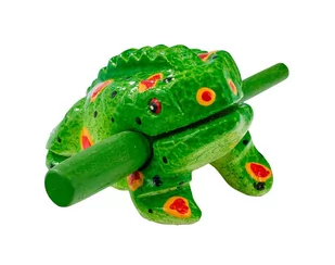 Guiro żabka 11cm zielona  AFR735B - Instrumenty perkusyjne - miniaturka - grafika 1