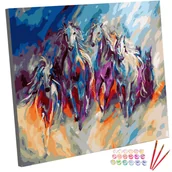 Malowanie po numerach - Zestaw do malowania po numerach, 40x50 cm, Artystyczne Konie - miniaturka - grafika 1